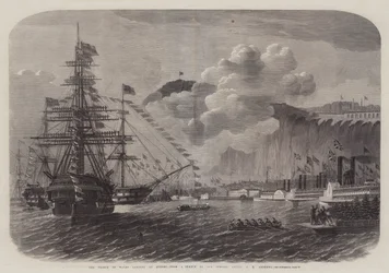 The Prince of Wales landing at Quebec